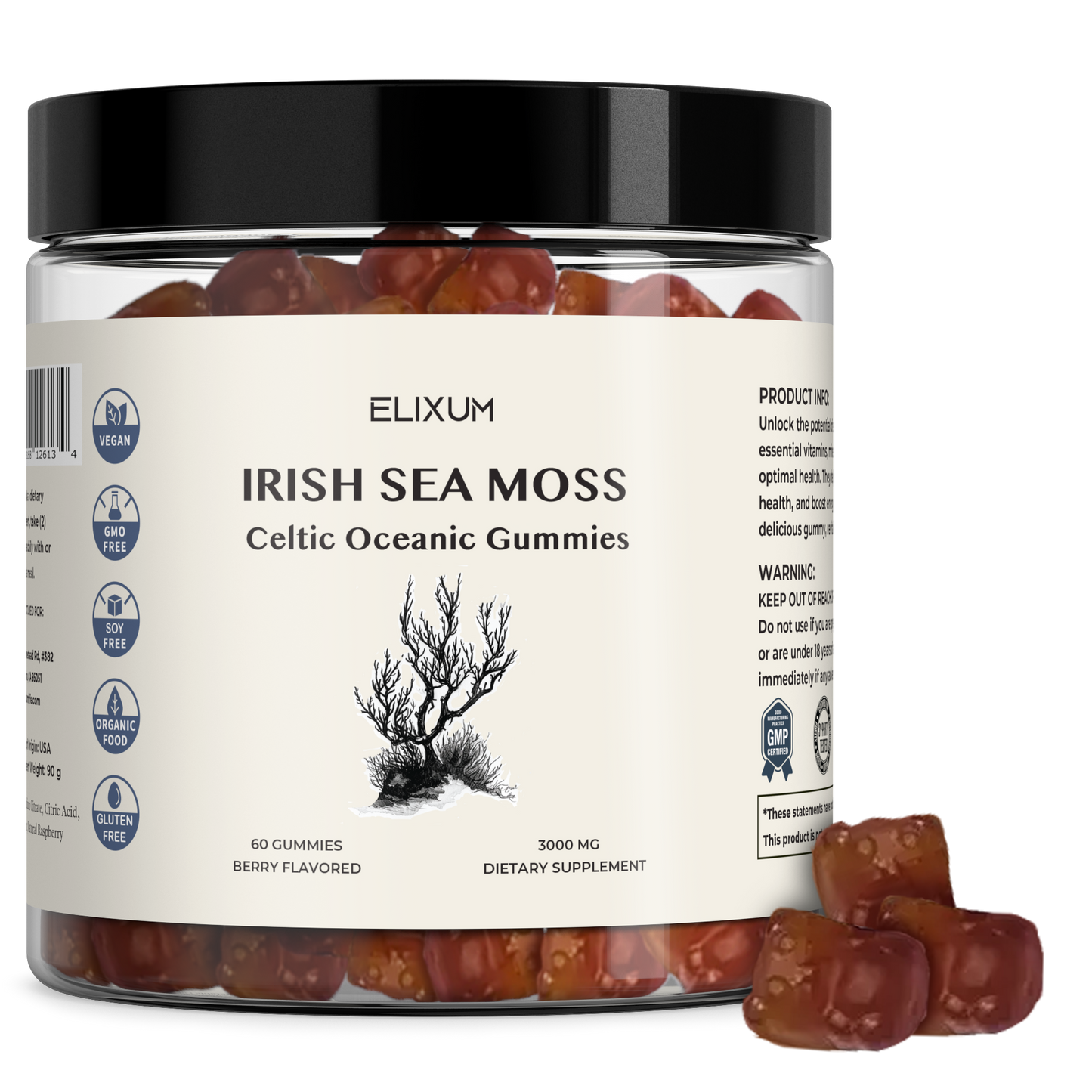 Elixum Sea Moss Gummies